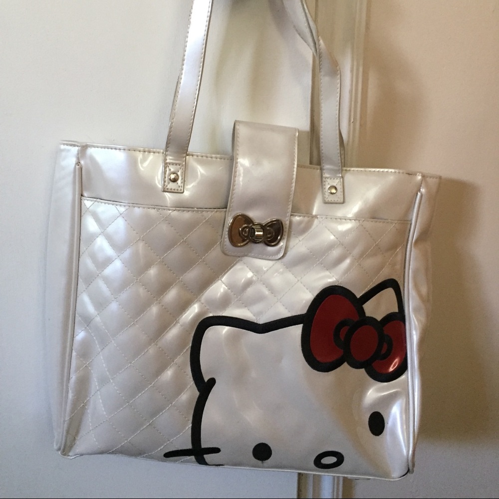 Hello Killy white tote bag